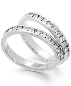 Charter Club Gold-tone Glass Stone Ring Duo