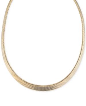 2028 Gold-tone Mesh Collar Necklace, A Macy's Exclusive Style