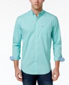 Izod Men's Non-iron Stretch Upf 15+ Performance Shirt, Only At Macy's