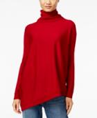 Eileen Fisher Wool Asymmetrical Turtleneck Sweater