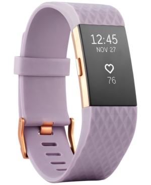 Fitbit Unisex Charge 2 Lavender Strap Heart Rate + Fitness Wristband Small - Special Edition