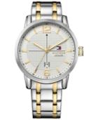 Tommy Hilfiger Men's Casual Sport Two-tone Stainless Steel Bracelet Watch 44mm 1791214