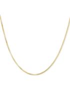 Sliding Bead Adjustable Box Link 22 Chain Necklace In 14k Gold