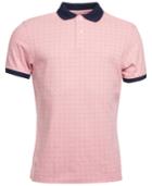 Barbour Men's Light Pink Polka Dot-print Pique Polo
