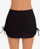 Swim Solutions Sport Adjustable-tie Tummy-control Skirt Women's Swimsuit