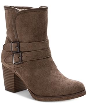 Style & Co Gigii Foldover Ankle Booties, Created For Macy's Women's Shoes