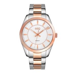 Men's Esq0155 Two-tone Stainless Steel Bracelet Watch, Crystal Accent Dial