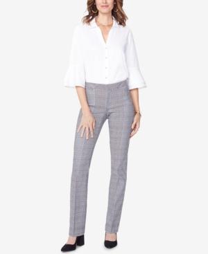 Nydj Tummy-control Plaid Trousers