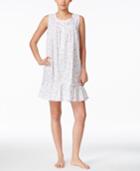Eileen West Sleeveless Ruffled Short Nightgown