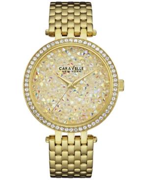 Caravelle New York By Bulova Women's Gold-tone Stainless Steel Bracelet Watch 38mm 44l184