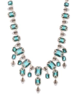 Jenny Packham Gold-tone Pave & Stone Statement Necklace, 16 + 2 Extender