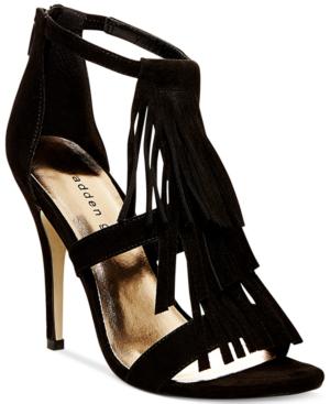 Madden Girl Demii Fringe Dress Sandals Women's Shoes