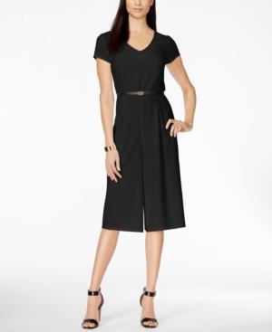 Ny Collection Belted Gaucho Jumpsuit