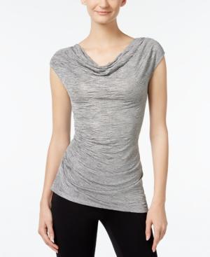 Calvin Klein Ruched Cowl-neck Top