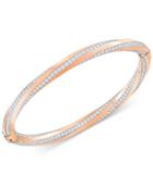 Swarovski Twisted Pave Bangle Bracelet