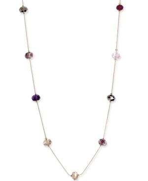 Inc International Concepts Gold-tone Rondelle Bead Station Necklace, Only At Macy's