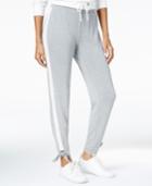 Maison Jules Lace-stripe Jogger Pants, Created For Macy's