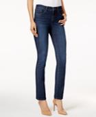 Style & Co Petite Tummy-control Boot-cut Jeans, Bradford Wash, Only At Macy's