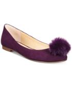Charles By Charles David Dani Pom Pom Suede Flats Women's Shoes