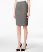 Calvin Klein Plaid Pencil Skirt
