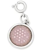 Inc International Concepts Silver-tone Blush Druzy Crystal Charm, Only At Macy's