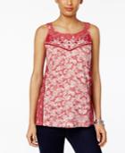 Style & Co Petite Printed Swing Top, Only At Macy's