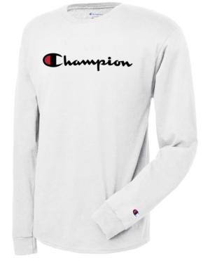 Champion Men's Long-sleeve Logo T-shirt