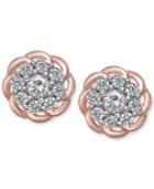 Diamond Floral Cluster Stud Earrings (1/4 Ct. T.w.)