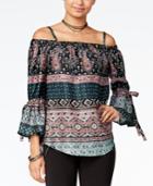 Bcx Juniors' Off-the-shoulder Striped Top