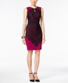 Thalia Sodi Lace-overlay Bodycon Dress, Only At Macy's