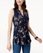 Charter Club Paisley-print Blouse, Created For Macy's