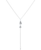 Lucky Brand Silver-tone Tulip Lariat Necklace, 19 + 2 Extender