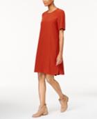 Eileen Fisher Tencel Blend Short-sleeve Dress, Regular & Petite