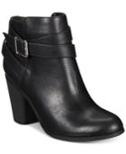 Material Girl Lexia Block-heel Booties, Created For Macy's Women's Shoes