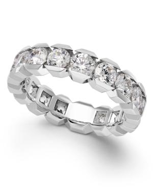Diamond Sizable Box Eternity Band In 14k White Gold (3 Ct. T.w.)