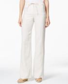 Jm Collection Drawstring Linen Pants, Only At Macy's