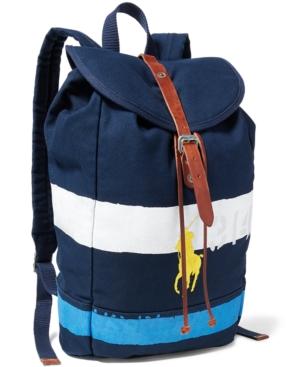 Polo Ralph Lauren Men's Striped Canvas Backpack