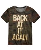Guess Men's Back At It Again Camouflage Metallic-print T-shirt