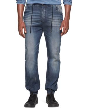 Calvin Klein Jeans Laser Destruction Jogger Jeans, Navy Wash