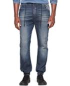 Calvin Klein Jeans Laser Destruction Jogger Jeans, Navy Wash
