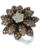 Le Vian Chocolatier Diamond Flower Ring (2-1/6 Ct. T.w.) In 14k White Gold