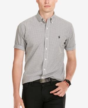Polo Ralph Lauren Men's Short-sleeve Checked Poplin Shirt