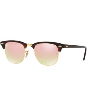Ray-ban Clubmaster Gradient Mirrored Sunglasses, Rb3016 51