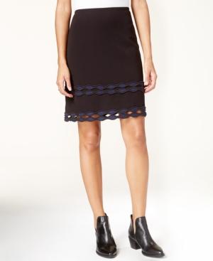 Maison Jules Applique Cutout Skirt, Only At Macy's