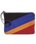 Patricia Nash Suede Colorblock Cassini Wristlet