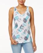 Maison Jules Cotton Printed Tank Top, Only At Macy's
