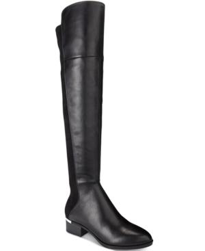 Bar Iii Rene Metal-heel Over-the-knee Stretch Boots, Only At Macy's Women's Shoes