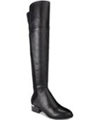 Bar Iii Rene Metal-heel Over-the-knee Stretch Boots, Only At Macy's Women's Shoes