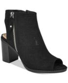 American Rag Chasity Perforated Block Heel Shooties, Created For Macy's Women's Shoes