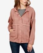 Lucky Brand Hooded Twill Jacket